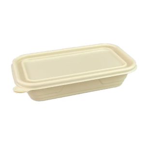 Biodegradable corn starch disposable lunchboxes for bento or take-out food