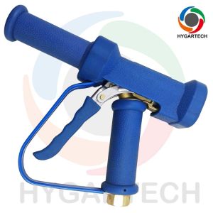 Brass Blue Washing Gun With Trigger Safty Loop & Long Extension Nozzle For Hot Water Cleaning