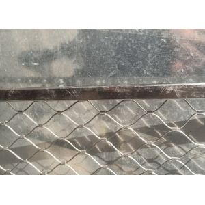 Customized Height Balustrade Stainless Steel Cable Mesh 2.0mm Wire Polished