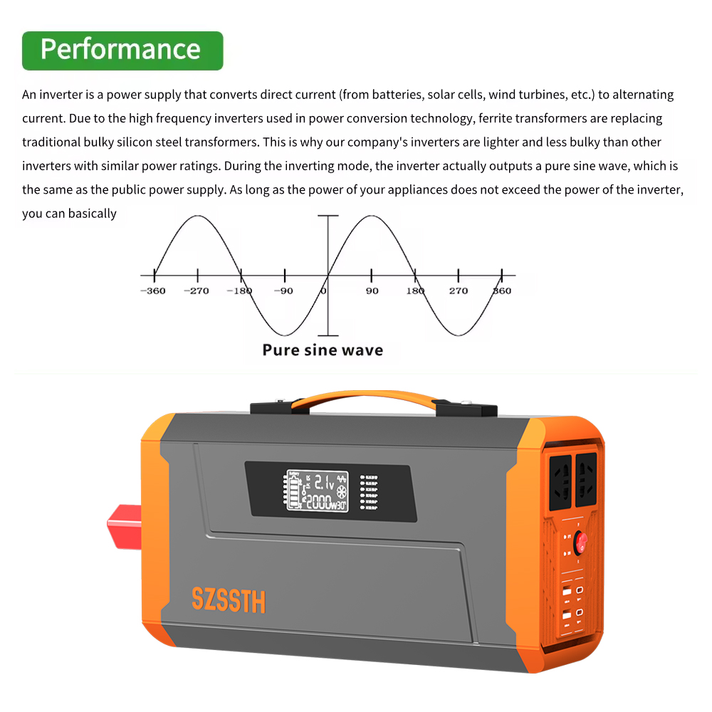 Pure Sine Wave Automotive Power Inverter DC 12v To AC 220V 800W OEM Service