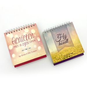 Mini Wire O Book Spiral Calendar Printing Service With Stander CMYK