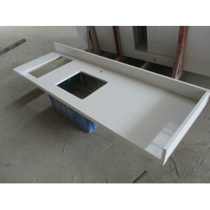 Quality Scratch Resistant Engineered Stone Kitchen Countertops 7 Mohs Hardness for sale