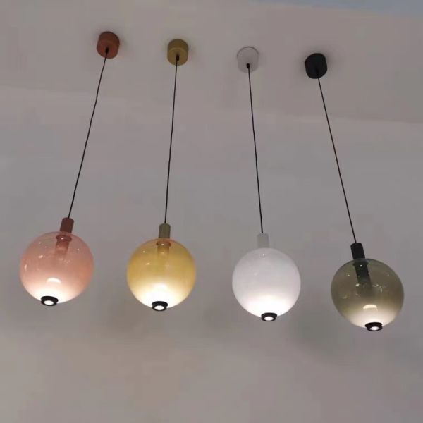 Modern Designer Lamp Decorative Indoor Glass Ball Suspension Light Pendant Lamp