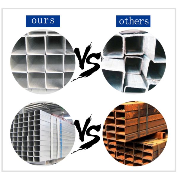 Thickness 06 to 20 mm Carbon Steel Square Rectangular Tube ASTM Standard Bending Processing Black Painted Hollow Section Steel Pipe