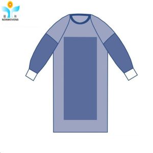 Quality Eco friendly Reinforced Surgical Gown Ultrosonic Welding Individual Package Anti Bacterial Sterlization Style for sale