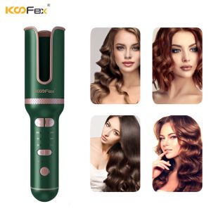 Ceramic Auto Wireless Hair Curler USB Rechargeable Automatic Durable