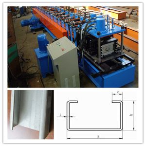 0.3-1.2mm Thickness Light Steel C U Purlins Stud And Track Roll Forming Machine
