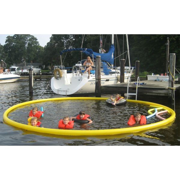 Buy Customized Round Protective Inflatable Floating Boat Pool at wholesale prices