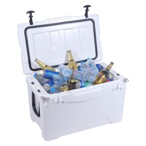 Portable LLDPE Camping Cool Box 50QT Plastic Chiller Box