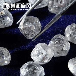 Rough Artificially Grown Diamonds Round Cut Russia Mossinate Diamond