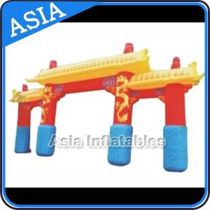 PVC tarpaulin inflatable double door entrance for advertising