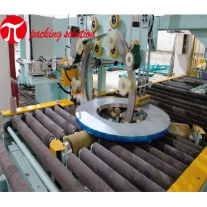 Steel Coil Horizontal Wrapping Machine GG1000 Conveyor 70r/Min Overlap Scope 10%