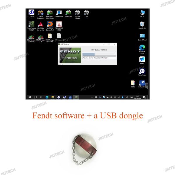 AGCO EDT Electronic Diagnostic Tool for Massey Ferguson Fendt Tractors CANUSB Compatible