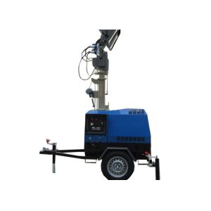 Air cooled Diesel Mobile Light Tower 5kw 6.7 meters Height of Mast