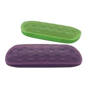 Green Purple Glasses Packing Plastic Spectacle Case