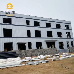 Prefab Steel Warehouse with Glass Wool Panels