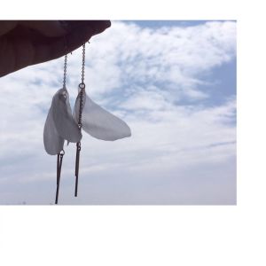 2018 Fashion American style lady party Heart ShapeEarringsSilver Many Colors