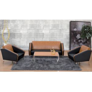 Modern PU leather China reception office sofa