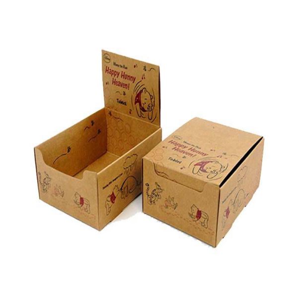 kraft cookie cake display box Food dessert diplay paper packaging box kraft chocolate box