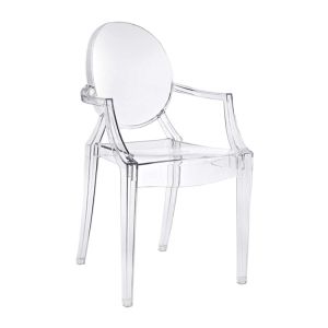 Pink Acrylic Ghost Chiavari Chair Stackable Modern Hotel Furniture