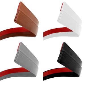 Width 28mm 50mm Door Sweep Weather Stripping Soundproof