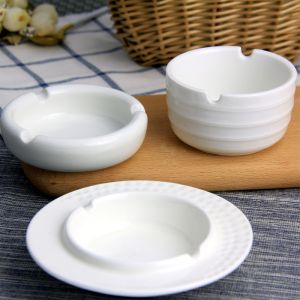 Caterers And Canteens White Porcelain Ashtray Tableware Accessories