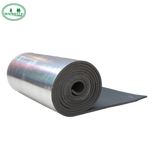 Buy Backed Aluminum Foil Elastic Class B1 3mm Rubber Insulation Roll at wholesale prices