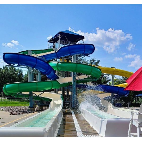 ODM Swimming Pool Water Playground Summer Children Game Set Toy Equipment Fiberglass Slide