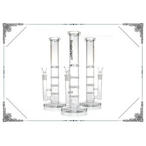China Phoenix Star Straight Glass Water Pipe Bong Triple Honeycomb Perc on sale