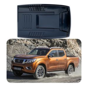 China Black Engine Guard Cover Car Bonnet Hood Scoop For Nissan Navara Np300 2015 - 2020 on sale