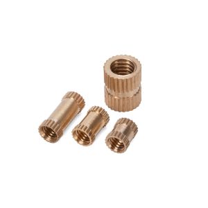 ANSI Standard Custom Size Water Treatment DIN Brass Knurled Nut Insert with