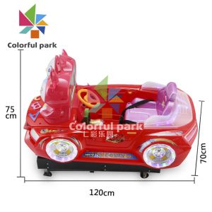 Animated Kitty Car Kiddie Ride Machines , 100W Electric Swinging Machine