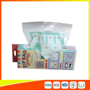 HDPE Plastic Custom Printed Ziplock Bags / Resealable Personalized Packaging