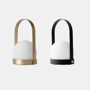 Modern Nordic Glass and Iron USB Charge LED Desk lamp Carrie LED Table Lamp(WH