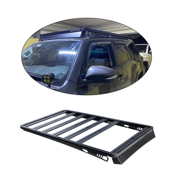 Full Non-Drill Black Powder Coating 4x4 4runner Car Roof Racks for Camping