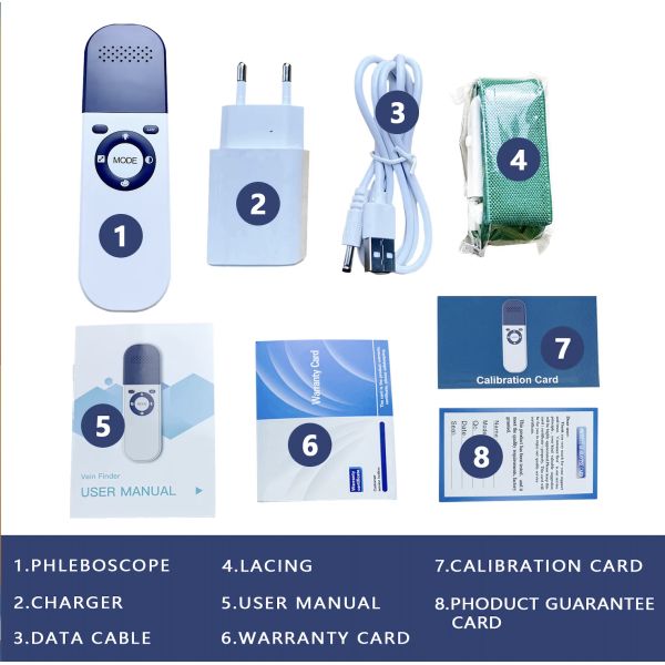 5V Portable Medical Vein Finder Scanner Machine 15-25cm Range 280g