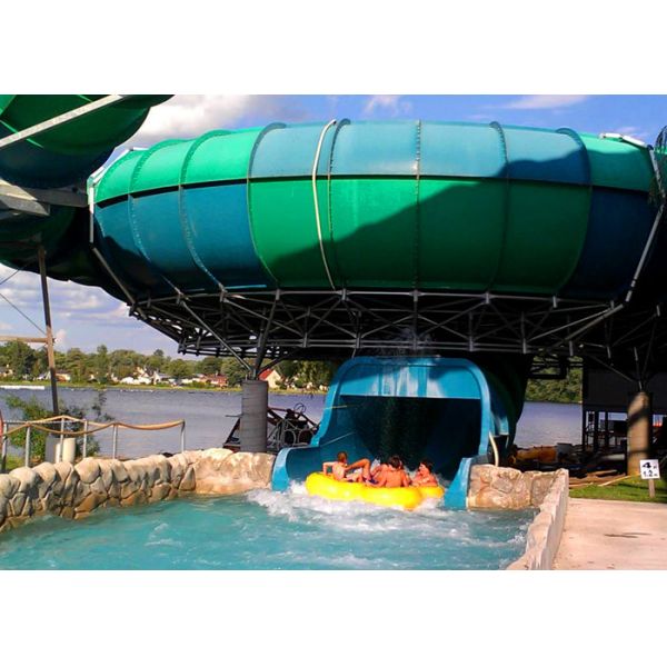 Buy Spiral Space Bowl Water Slide / Funny Water Park Playground Equipment at wholesale prices