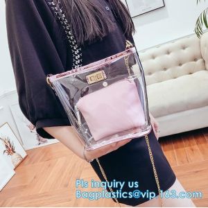 customized eco-friendly PVC shopping bag for promotion, Tote PVC Bag printed