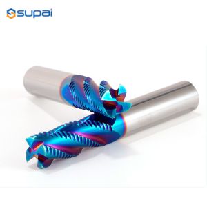 45° Carbide Roughing End Mill with Ra3.2 Surface Finish