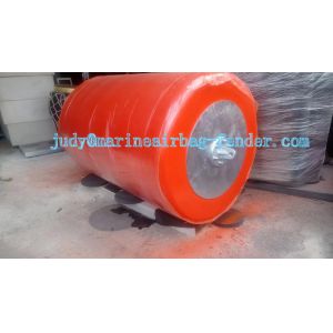 Density 30-120Kg/m3 EVA Foam Fender With Net Chain Tyre Net And Polyurea Outer