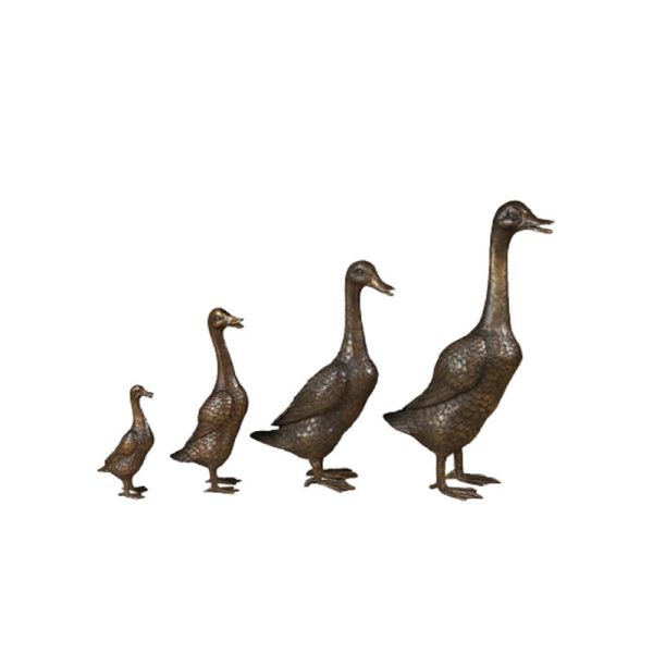 Outdoor / Indoor Cast Iron Animal Statues / Bronze Swan Sculpture