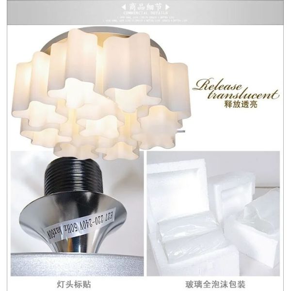 Modern LED Ceiling Light Logico Triple Nested Suspension（WH-AP-605）