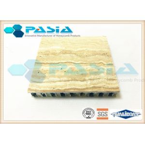 Quality Travertine Honeycomb Stone Panels For Old Building Renovation Surface Polished for sale