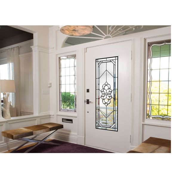 Clear / Bronze Exquisitely Custom Beveled Glass Panels Stunningly Flat Round