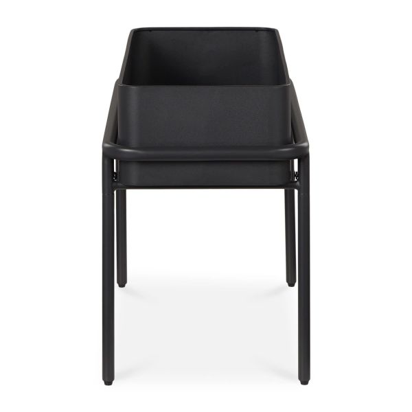 5 Star Hotel Luxury Outdoor Black Metal Flowerpot