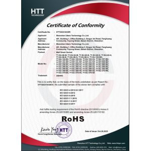 Shenzhen Ubero Technology Ltd. Certifications