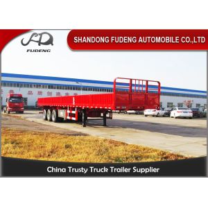 15m Long Side Wall Semi Trailer For Goods Delivery Fence Height 600mm To 1800mm