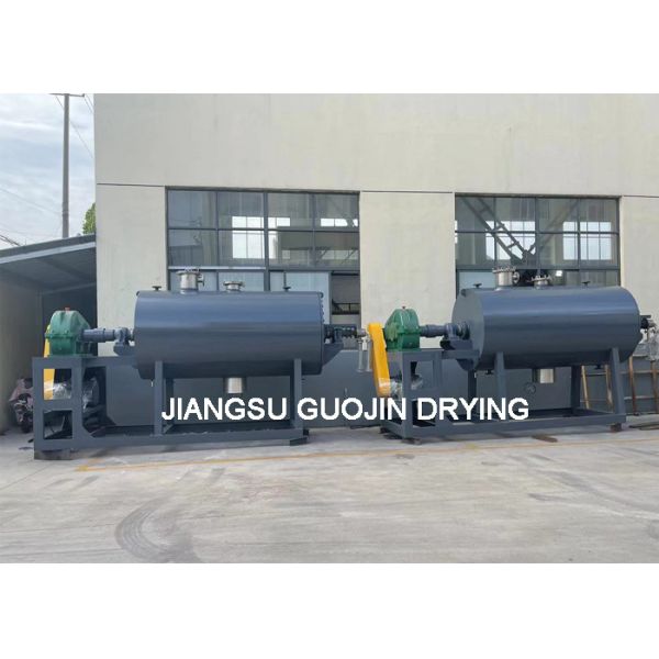 Buy Sludge Continous Stirring Harrow Paddle Rotary Vacuum Dryer 1200mm Diameter at wholesale prices