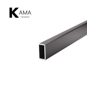 Quality Thickened Aluminum Square Tube Wardrobe Hanging Rail For Clothes for sale