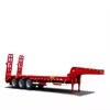 China Heavy-Duty Lowbed Semi Trailer For Transporting Oversized Equipment Machinery And Construction Vehicles Safely on sale
